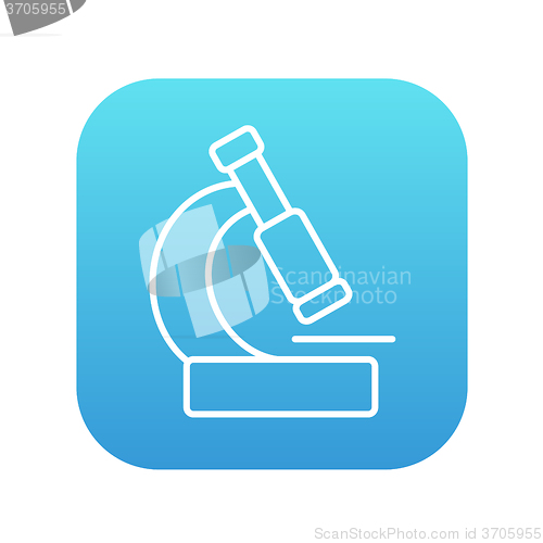 Image of Microscope line icon.