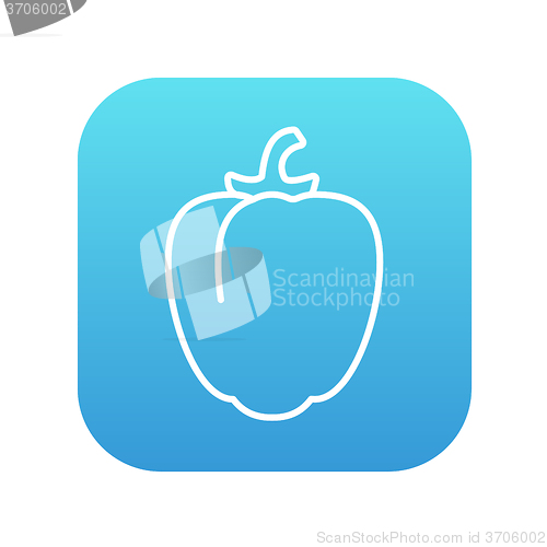 Image of Bell pepper line icon.