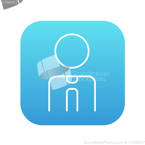 Image of Businessman line icon.