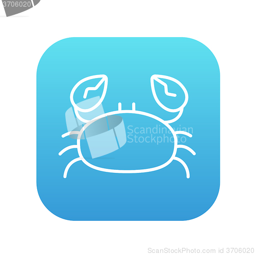 Image of Crab line icon.