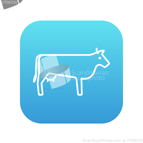 Image of Cow line icon.