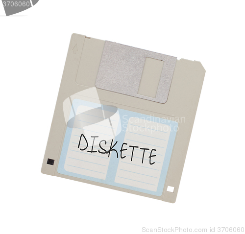 Image of Floppy Disk - Tachnology from the past, isolated on white