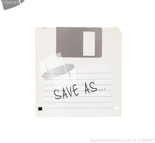 Image of Floppy Disk - Tachnology from the past, isolated on white