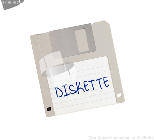 Image of Floppy Disk - Tachnology from the past, isolated on white