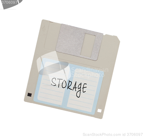 Image of Floppy Disk - Tachnology from the past, isolated on white