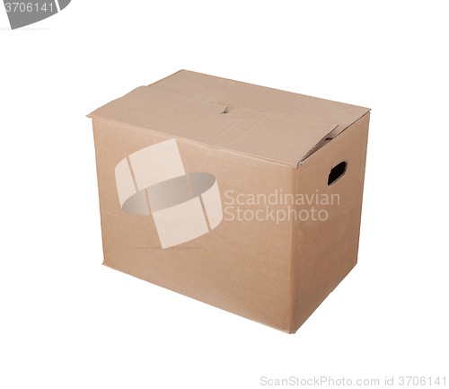 Image of Closed cardboard box, isolated