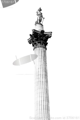 Image of column in london england old architecture and sky