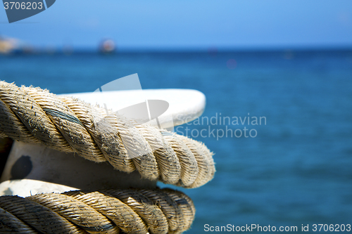 Image of asia in the  kho tao bay isle white      rope  and south china s