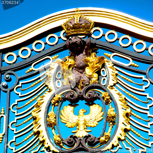Image of in london england the old metal gate  royal palace