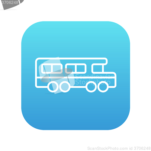 Image of School bus line icon.