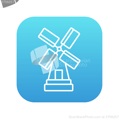 Image of Windmill line icon.