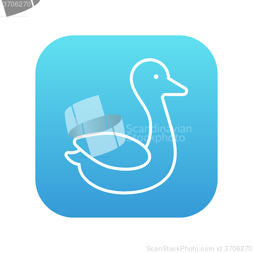 Image of Duck line icon.