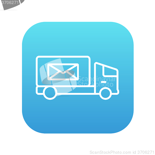 Image of Mail van line icon.