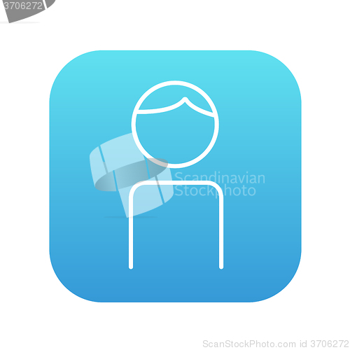 Image of Businessman line icon.