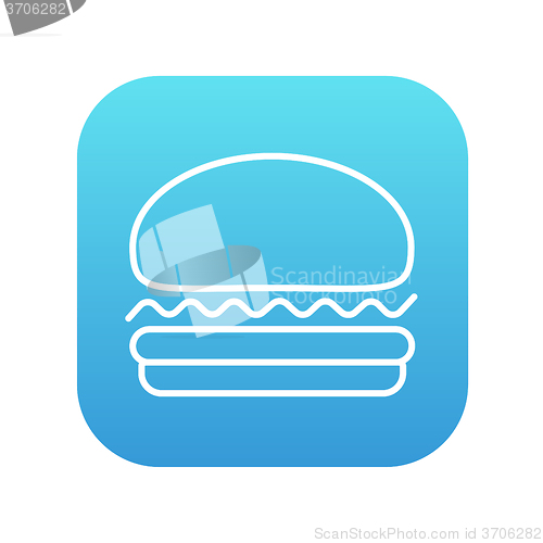 Image of Hamburger line icon.