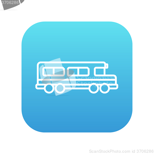 Image of School bus line icon.