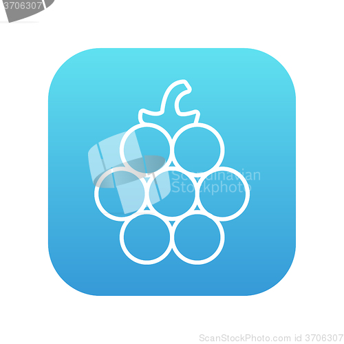 Image of Raspberry line icon.