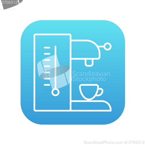 Image of Coffee maker line icon.