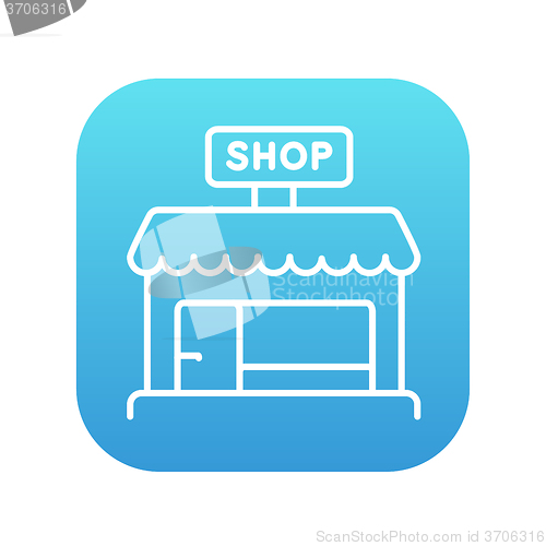 Image of Shop store line icon.