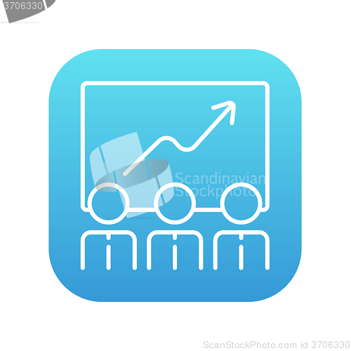 Image of Business growth line icon.