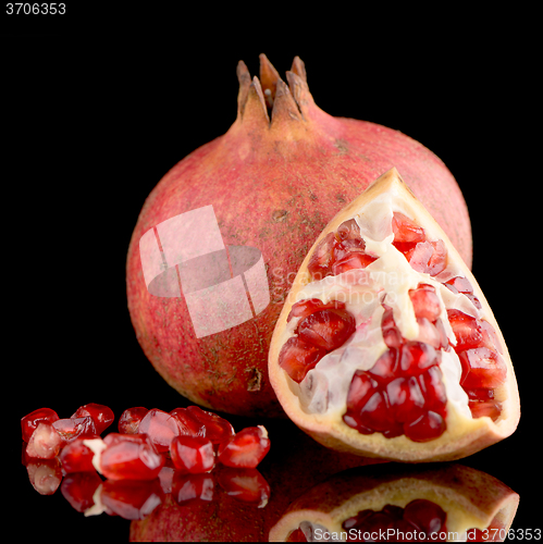 Image of Ripe pomegranate fruit