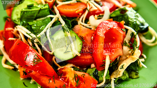 Image of Fresh salad with tomatoes