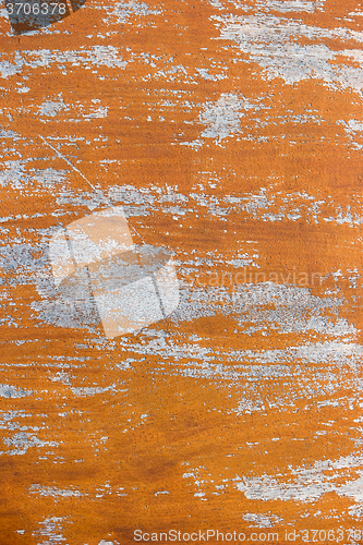 Image of Weathered brown painted wooden board