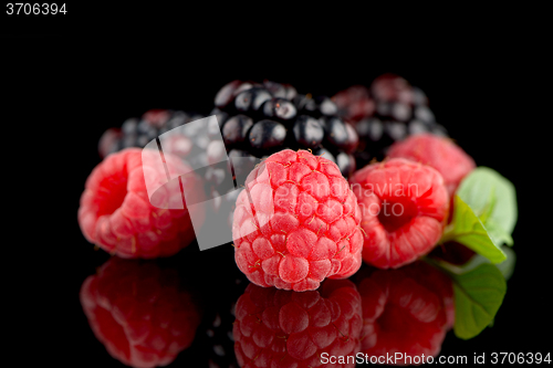 Image of Blackberry and raspberry