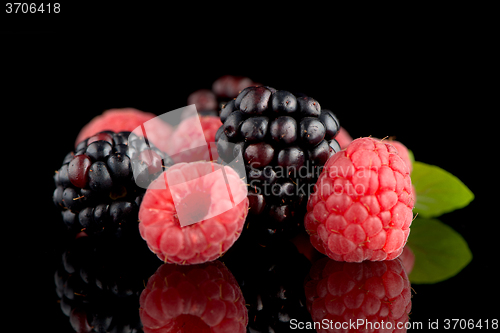 Image of Blackberry and raspberry