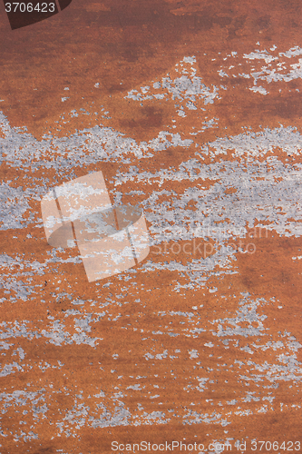 Image of Weathered brown painted wooden board