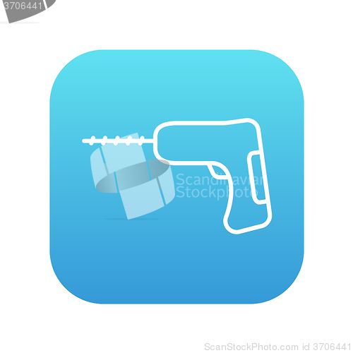 Image of Hammer drill line icon.