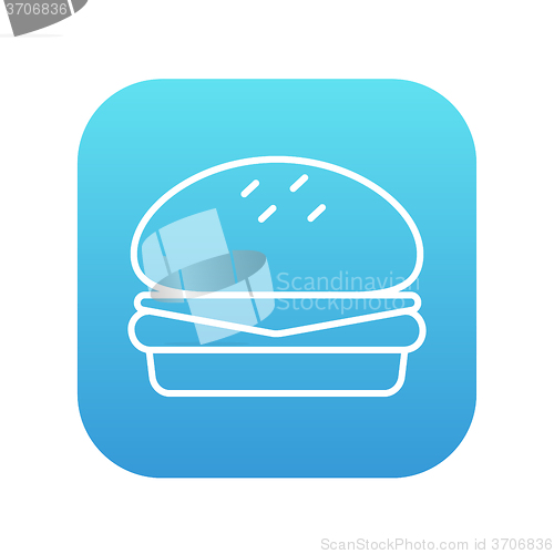 Image of Hamburger line icon.