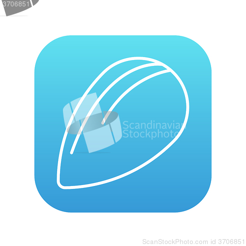 Image of Almond line icon.