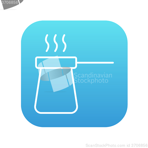 Image of Coffee turk line icon.