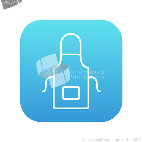 Image of Kitchen apron line icon.