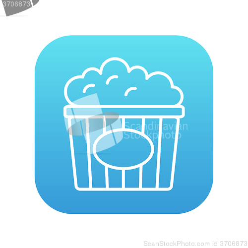 Image of Popcorn line icon.