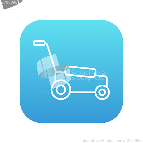 Image of Lawnmover line icon.