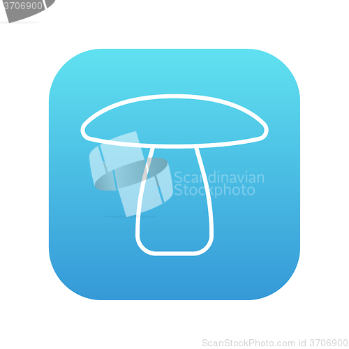 Image of Mushroom line icon.