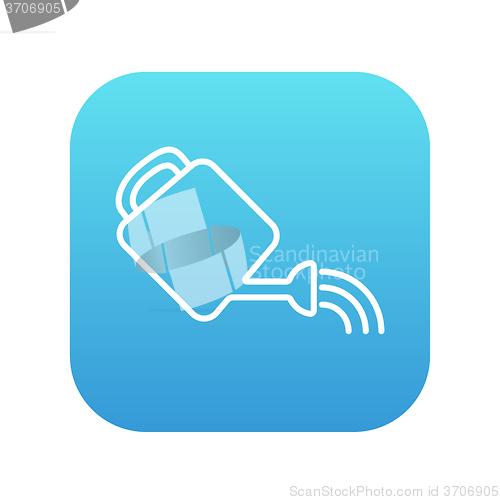 Image of Watering can line icon.