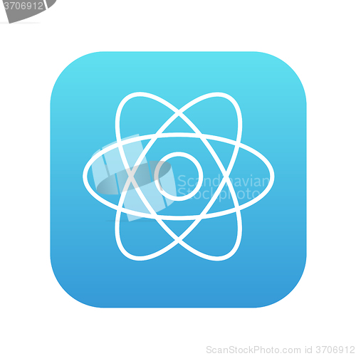 Image of Atom line icon.