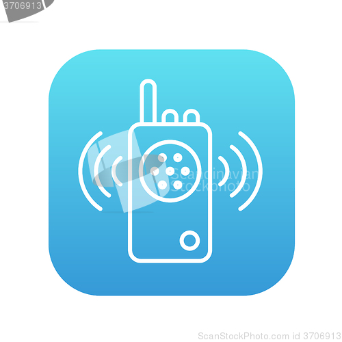 Image of Radio set line icon.