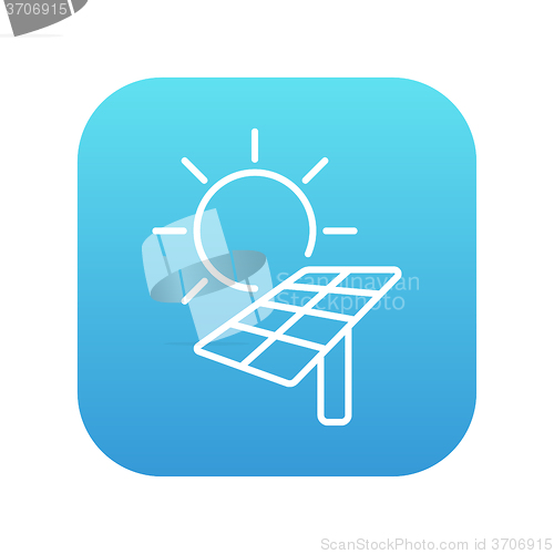 Image of Solar energy line icon.