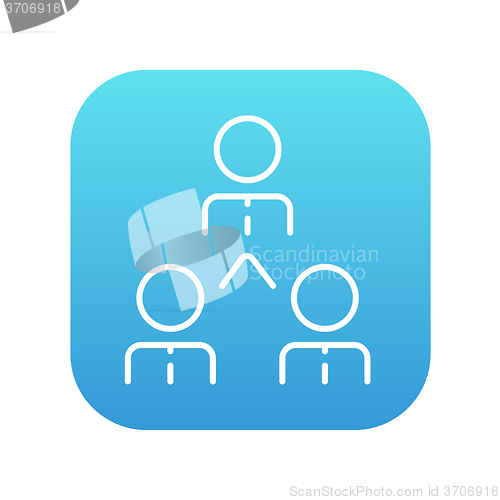 Image of Business team line icon.