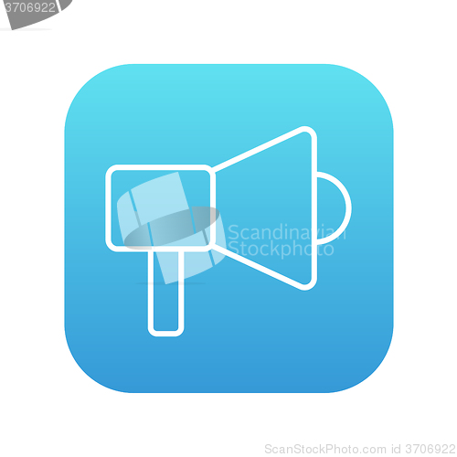 Image of Mmegaphone line icon.