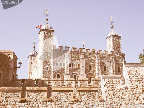 Image of Retro looking Tower of London