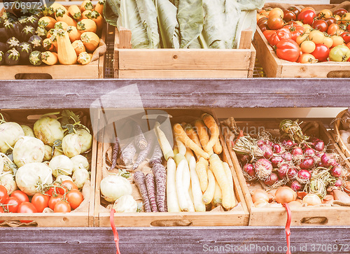 Image of Retro looking Vegetables store