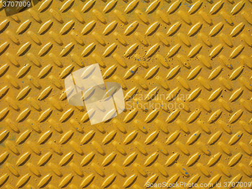 Image of Yellow steel diamond plate background