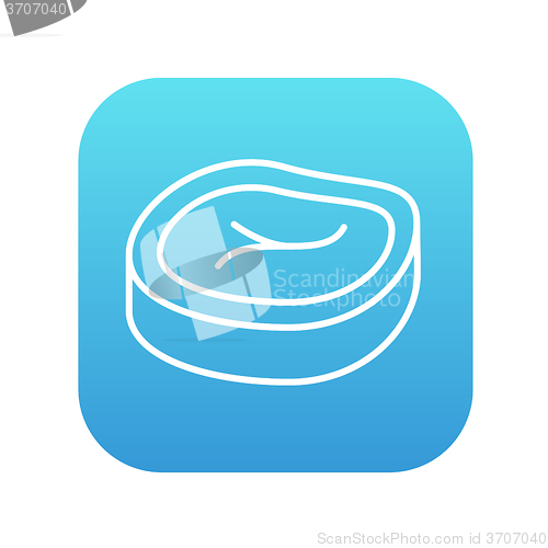 Image of Steak line icon.