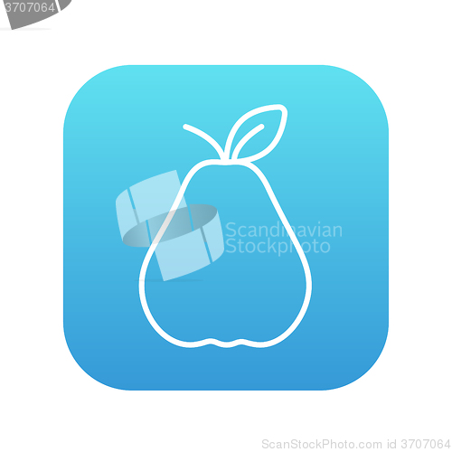 Image of Pear line icon.