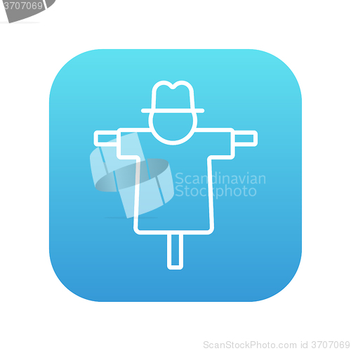 Image of Scarecrow line icon.